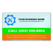 HVAC Heating Air Conditioning | Professional Logo  Magnetisch Visitekaartje (Voorkant)