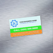 HVAC Heating Air Conditioning | Professional Logo  Magnetisch Visitekaartje (Voorbeeld)