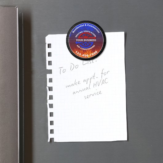 HVAC Heating and Air Conditioning Magneet