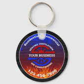 HVAC Heating and Air Conditioning Sleutelhanger (Voorkant)