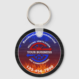 HVAC Heating and Air Conditioning Sleutelhanger