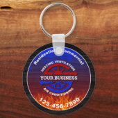 HVAC Heating and Air Conditioning Sleutelhanger (Voorkant)