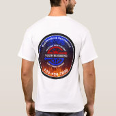 HVAC Heating and Air Light T-Shirt (Achterkant)