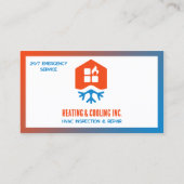 HVAC het Verwarmen en het Koelen QR Visitekaartje (Voorkant)