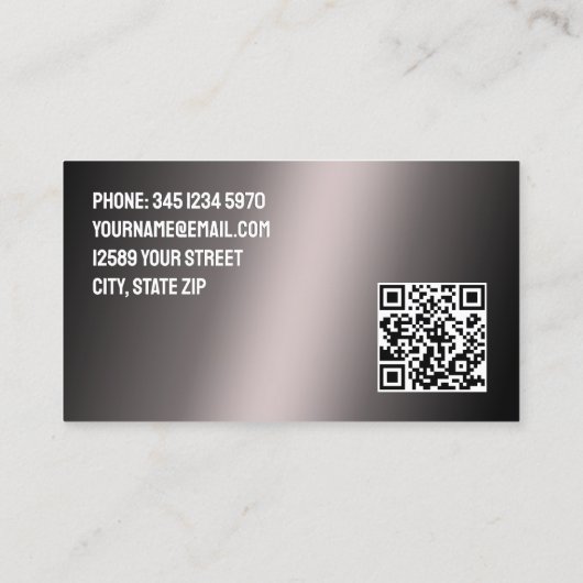 HVAC het Verwarmen en het Koelen QR Visitekaartje (Achterkant)