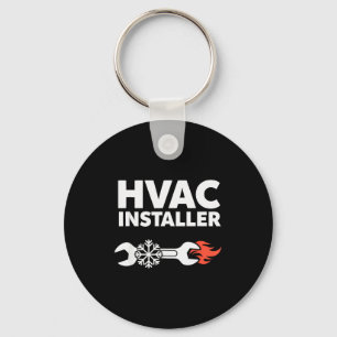 Hvac-installateur Grappige Hvac-tech-technicus Vad Sleutelhanger