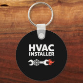 Hvac-installateur Grappige Hvac-tech-technicus Vad Sleutelhanger (Voorkant)