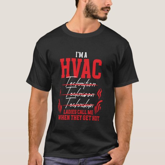 Hvac-installateur Hvac-technicus T-shirt (Voorkant)
