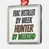 HVAC-installateur jagen Metalen Ornament (Links)