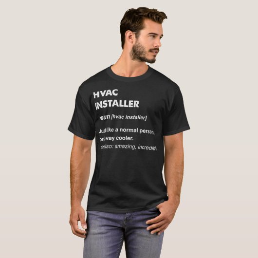 HVAC-installateur T-shirt (Voorkant volledig)