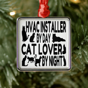 HVAC-installateurscatoverloop Metalen Ornament