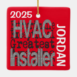 HVAC Installer Extraordinaire CUSTOM Keramisch Ornament