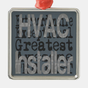 HVAC Installer Extraordinaire Metalen Ornament