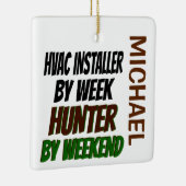 HVAC Installer houdt van jaagend KLANT Keramisch Ornament (Rechts)