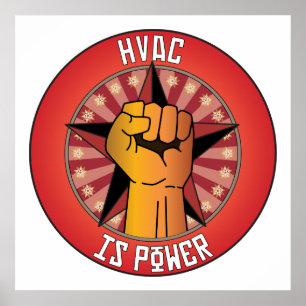 Hvac is stroom poster