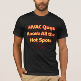 HVAC-mannen kennen alle hotspots Grappige HVAC-tec T-shirt