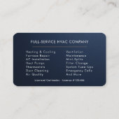 HVAC Metallic  Visitekaartje (Achterkant)