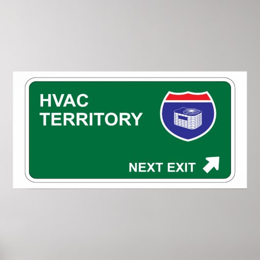 HVAC Next Exit Poster (Voorkant)