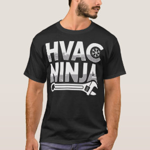 Hvac Ninja Kleding Professionele Master Airconditi T-shirt