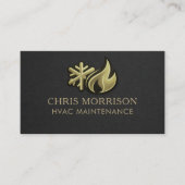 HVAC-onderhoudsprofessional Visitekaartje (Voorkant)