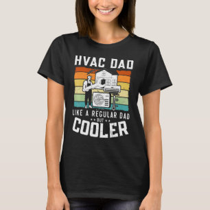 Hvac-pappas Hvac-papa als een gewone papa maar koe T-shirt