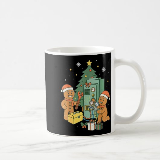 Hvac Peperkoek Kerst Technicus Bouw Koffiemok (Rechts)