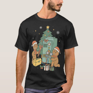 Hvac Peperkoek Kerstmis Technicus Bouwvakker T-shirt