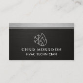 HVAC QR Code Heating Cooling Specialist  Visitekaartje (Voorkant)