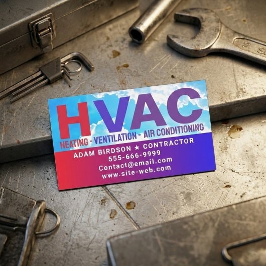 HVAC Service (Heating, Cooling, Air Conditioning) Magnetisch Visitekaartje
