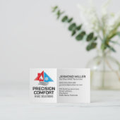 HVAC Services – Verwarming, ventilatie, AC Visitekaartje (Staand voorkant)