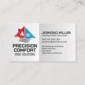 HVAC Services – Verwarming, ventilatie, AC Visitekaartje (Voorkant)