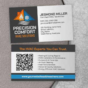 HVAC Services – Verwarming, ventilatie, AC Visitekaartje