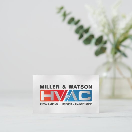 HVAC-services Visitekaartje (Staand voorkant)