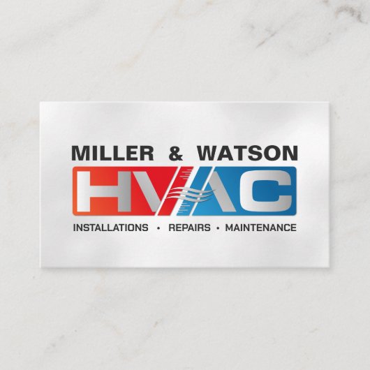 HVAC-services Visitekaartje (Voorkant)