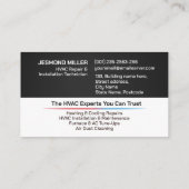 HVAC-services Visitekaartje (Achterkant)