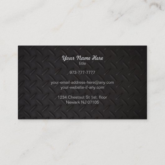 HVAC Slogans Visitekaartjes (Achterkant)