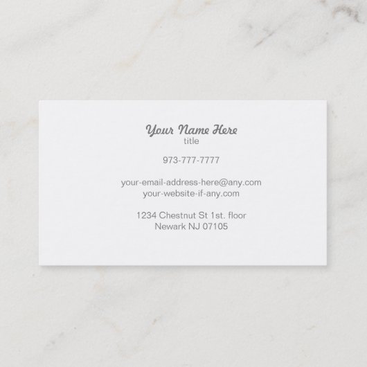 HVAC Slogans Visitekaartjes (Achterkant)