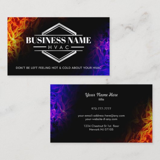 HVAC Slogans Visitekaartjes (Voorkant / Achterkant)