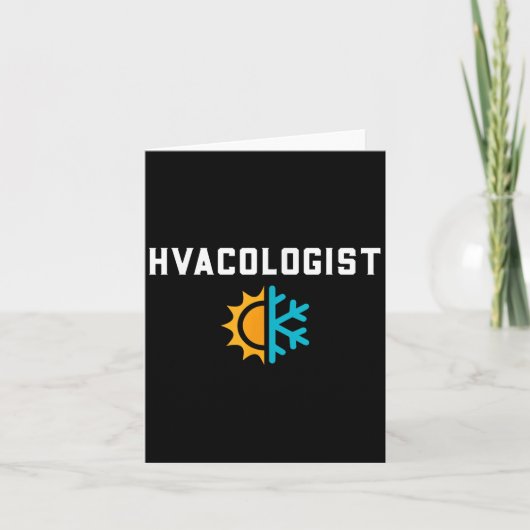 HVAC Tech Gifts Shirten Co. - Grappige HVAC Tech E Kaart (Voorkant)