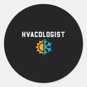 HVAC Tech Gifts Shirten Co. - Grappige HVAC Tech E Ronde Sticker