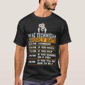 HVAC Tech Hourly Rate HVAC-technicus Pro T-shirt (Voorkant)