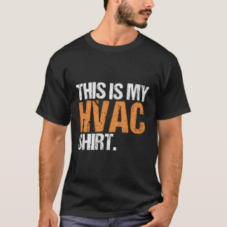 HVAC Tech Installer Airconditioning Dit is mijn TV T-shirt