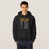 HVAC Tech Uurtarief - Grappige HVAC Technician AC Hoodie (Voorkant volledig)