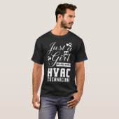 Hvac Tech Vriendin Kleding - Grappig Schattig T-shirt (Voorkant volledig)