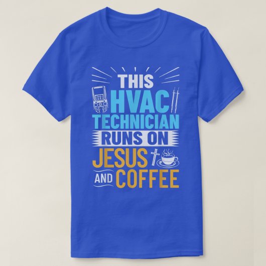 HVAC-technici Verwarmingsventilatie airconditionin T-shirt (Design voorkant)