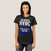 HVAC Technician Coffee Funny HVAC Tech T-shirt (Voorkant volledig)