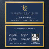 HVAC Technician Company QR Code  Visitekaartje