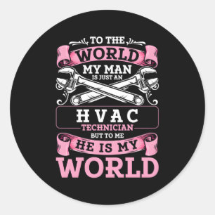 HVAC Technician Friend gecertificeerde HVAC Tech Ronde Sticker