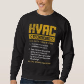 HVAC Technician  Graphic Distressed Trui (Voorkant)