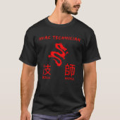 HVAC Technician Skill Master Engineer HVACR Mechan T-shirt (Voorkant)
